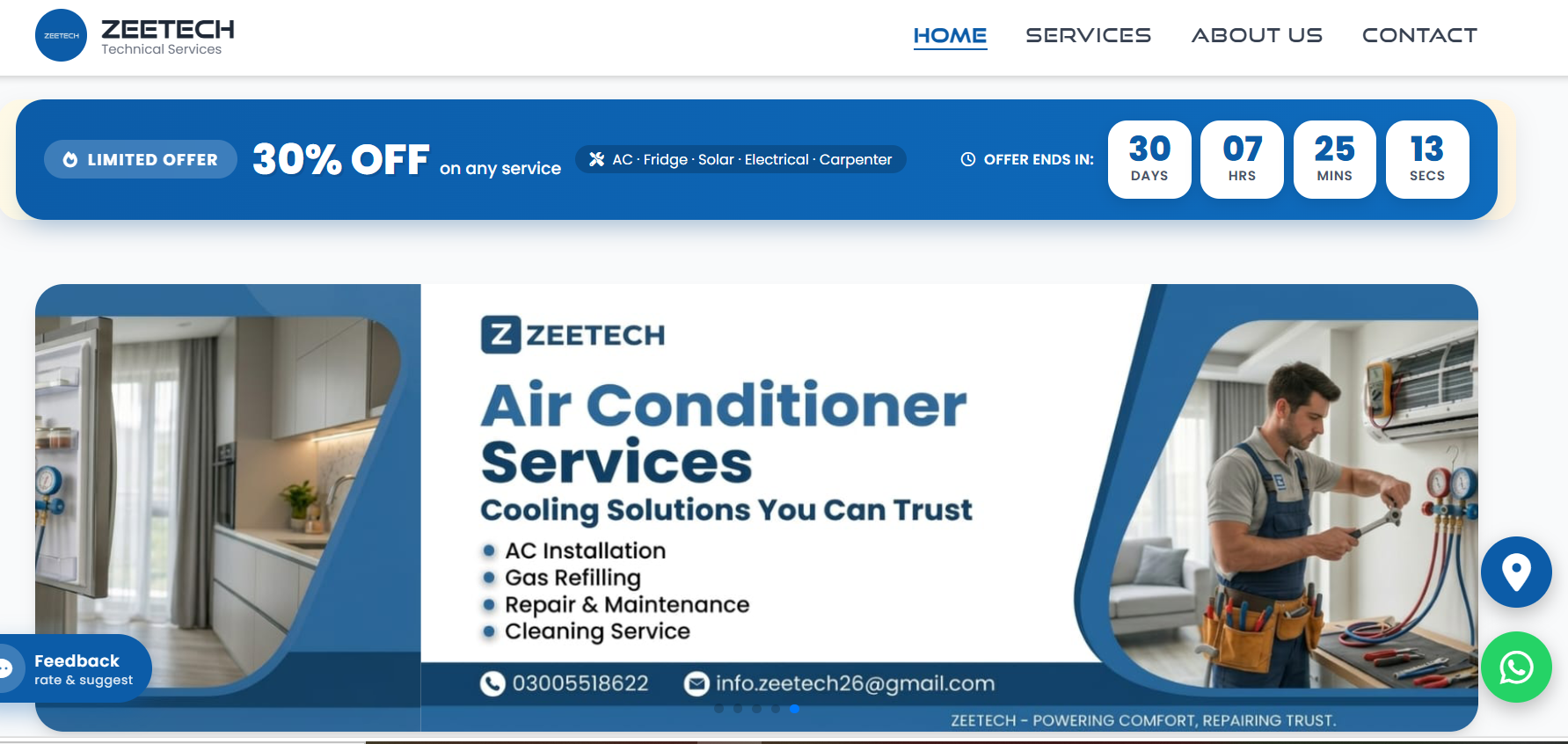 Zeetech Corporate Website Project